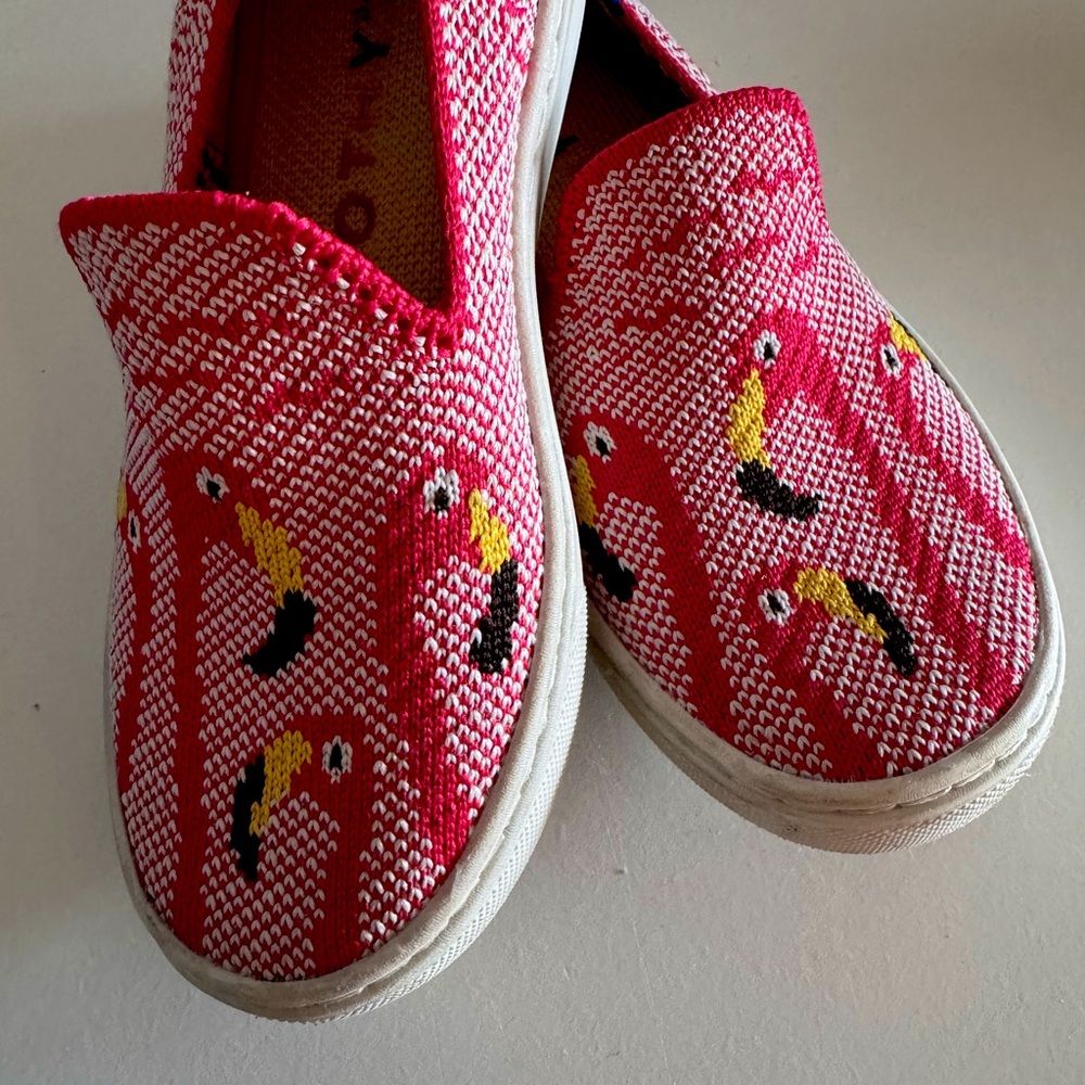 Kids Flamingo Rothy’s Slip On Sneakers